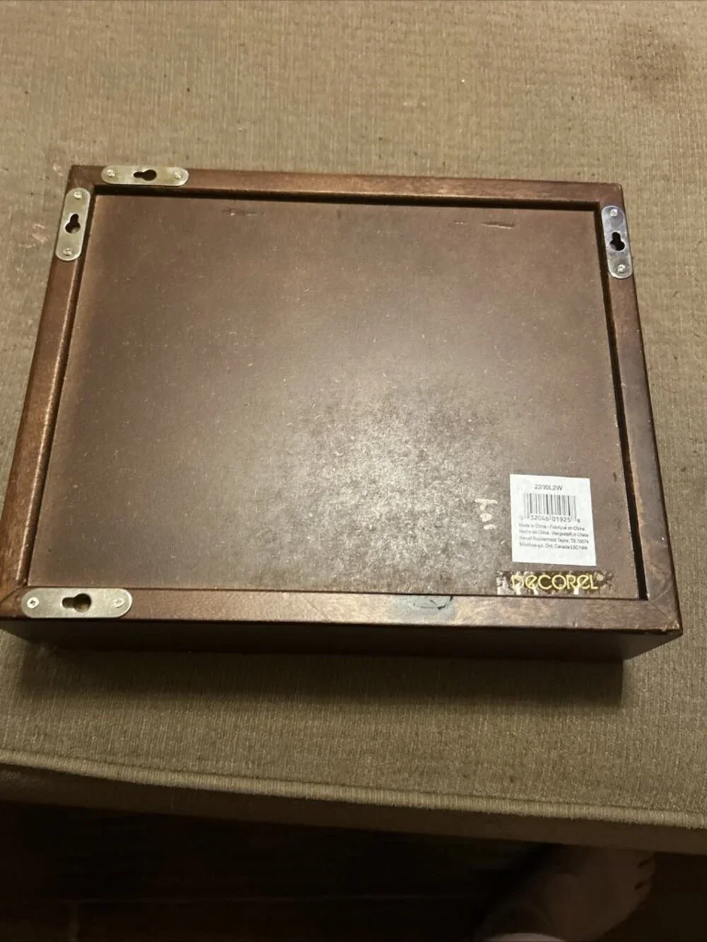 Decorel rubbermade Acrylic Cover & Wood Display Case Frame 8” X 10” X 2” New